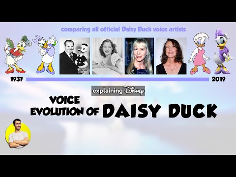 Видео: Эволюция голоса Дэйзи Дак — 82 года в сравнении и объяснении | Эволюция мультфильма