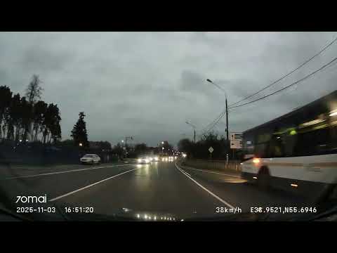 Видео: Driving in Moscow region: Шатура - Ликино-Дулёво - Булгаково 03/11/2025 (timelapse 4x)