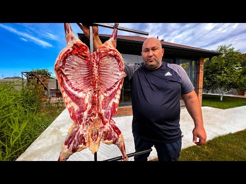 Видео: МЯСО БАРАНА НА КОСТРЕ, БАРАН НЕ ЗАСТАВИЛ ДОЛГО СЕБЯ ЖДАТЬ