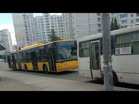 Видео: Киевский троллейбус Богдан Т901.10бортовой номер4361 маршрут номер31обратно запись полного маршрута.