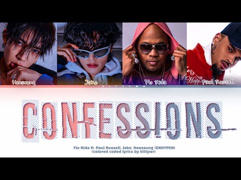 Видео: Flo Rida ft. Paul Russell, Jake, Heeseung (ENHYPEN) - Confessions [кириллизация/перевод на русский]