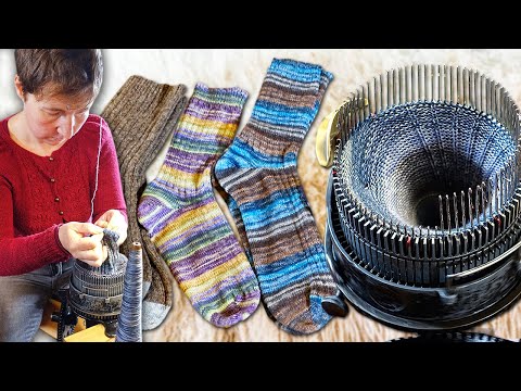Видео: Носки, связанные на машине, которой 100 лет. Вот как работает этот сложный пережиток прошлого.
