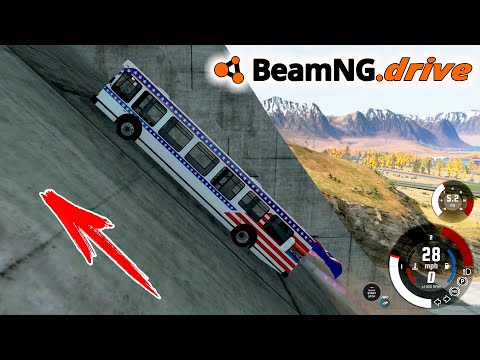 Видео: Beamng Drive АВАРИИ - ЧТО СМОЖЕТ ЗАЕХАТЬ НА ЭТУ ПЛАТИНУ, эксперименты в Бименджи Драйв краш тест #1
