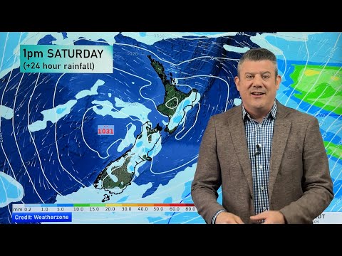 Видео: Прогноз погоды на 7 дней в Новой Зеландии: высокое давление наконец возвращается в страну