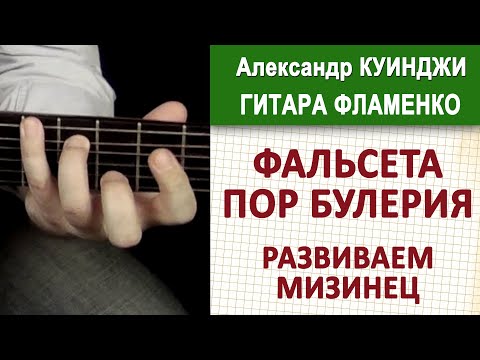 Видео: Испанская гитара фламенко - (Не ДиДюЛя) - Фальсета пор булерия.  Развиваем мизинец