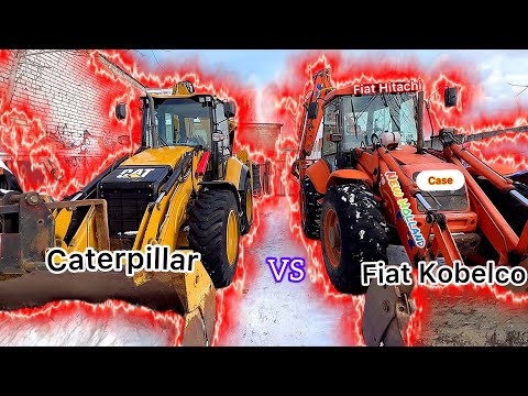 Видео: Честное сравнение Caterpillar 444 VS Fiat Kobelco, Case, New Holland