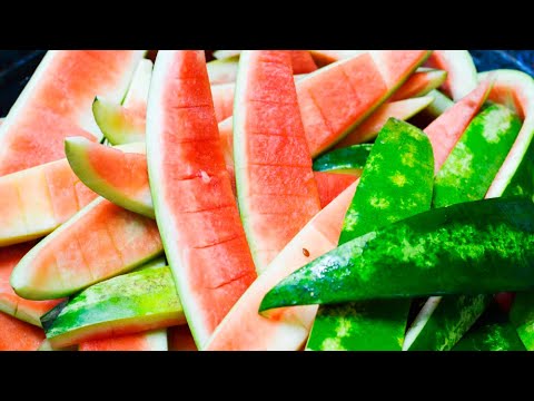 Видео: Я больше не выбрасываю арбузные корки! Цукаты из арбузных корок вкуснее конфет и мармелада