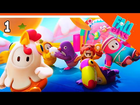 Видео: ВЫЖИВАНИЕ НА 60 ЧЕЛОВЕК! ДОБЕГИ ПЕРВЫМ 🏆 Fall Guys прохождение на русском 2020