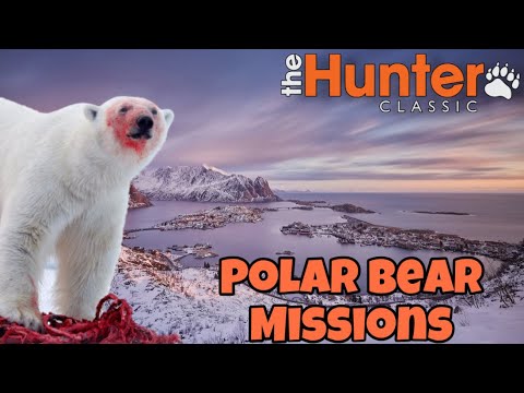 Видео: The Hunter Classic Polar Bear Missions! Белый Медведь! выполняем миссий!