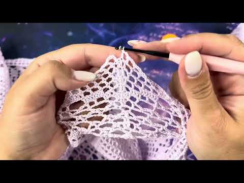 Видео: 80 - 83 ряды салфетки «Цветочная»