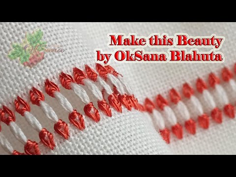 Видео: Прості МЕРЕЖКИ |Як починати вишивку мережкою| Hand Embroidery|