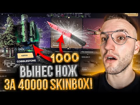 Видео: с 1000 до НОЖА за 40000 на SKINBOX! Снова открыл кейс за 50.000 на Скинбокс! (CS GO)