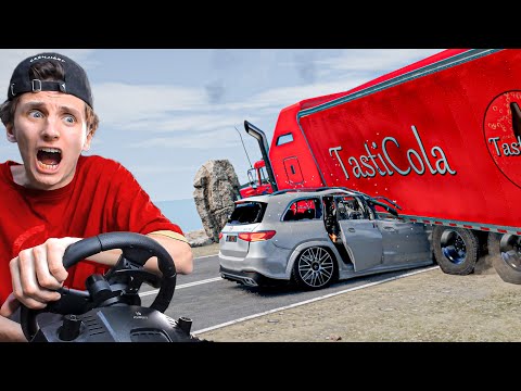 Видео: МАЖОРЫ НА МЕРСЕДЕСЕ УСТРОИЛИ АВАРИЮ НА ТРАССЕ...! | BeamNG.drive