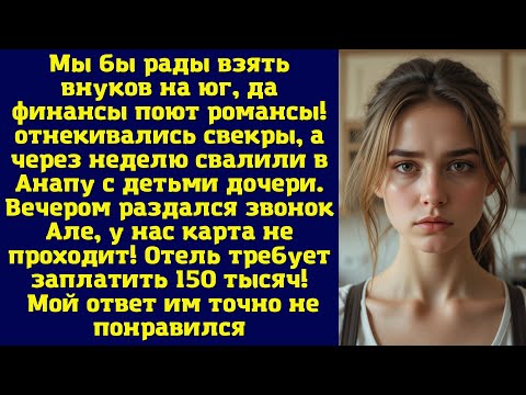 Видео: Мы бы рады взять внуков на юг, да финансы поют романсы! — отнекивались свекры, а через неделю свалил