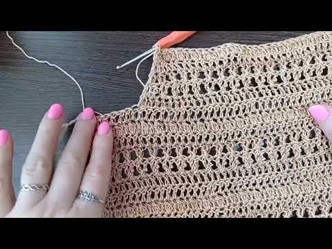 Видео: Футболка - поло крючком #вязаниекрючком #мк #crochet #ручнаяработа