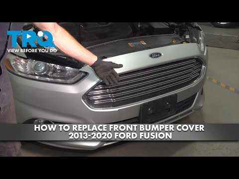 Видео: Как заменить накладку переднего бампера на Ford Fusion 2013-2020