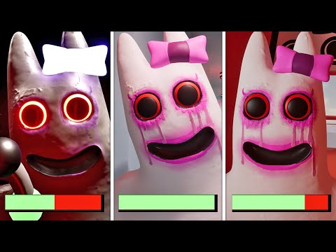 Видео: Сад Банбана 0-8 - Все сцены Банбалины с полосками здоровья