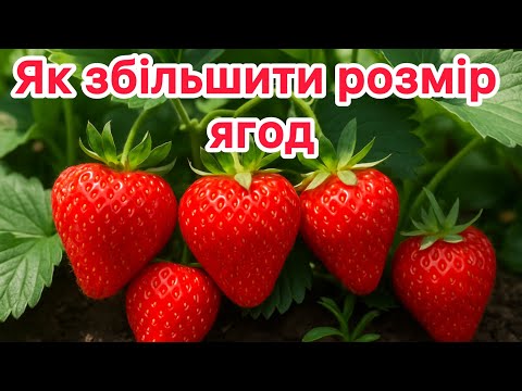 Видео: Підживлення Полуниці під час дозрівання Як вплинути на розмір ягоди.