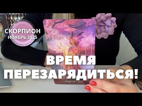 Видео: Скорпион НОЯБРЬ 2025 : ВРЕМЯ ПЕРЕЗАРЯДИТЬСЯ! | Таро прогноз