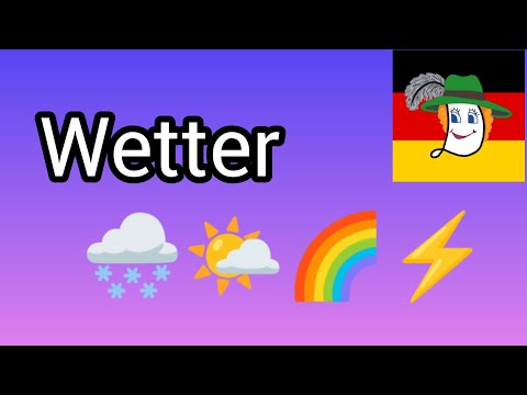 Видео: Погода німецькою. Прості речення.