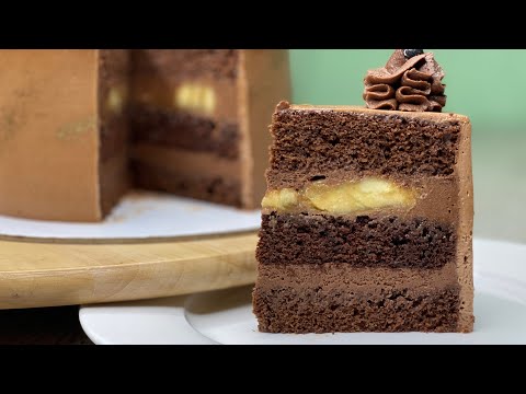 Видео: Торт Шоколад-Банан.Очень вкусный торт шоколад-банан❤️