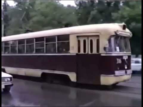 Видео: Старые трамваи Минска в 1990 году.
