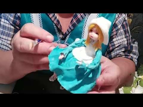 Видео: Ватная Игрушка Золушка 4ч. I make toys out of cotton woll.
