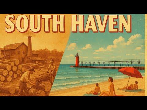 Видео: South Haven, Мичиган. Как город лесорубов превратился в курорт #сша