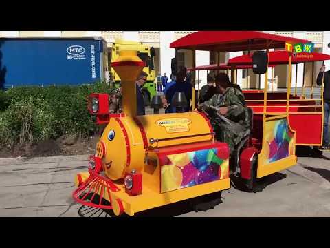 Видео: Прибыл новый паровоз в парк Аши