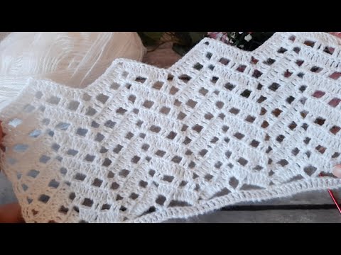 Видео: 🔥ОЧЕНЬ простой, волнистый узор КРЮЧКОМ. Всего 2 ряда❗️(N 216)