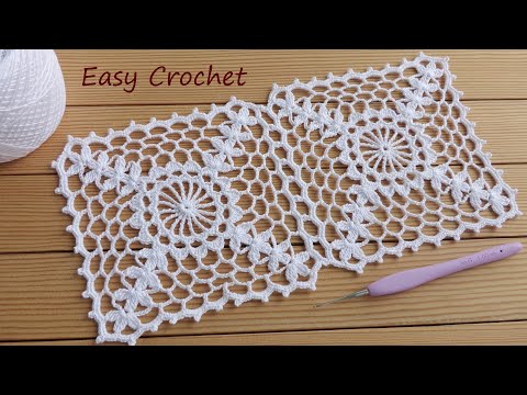 Видео: ОЧЕНЬ ПРОСТО!!! Ажурный КВАДРАТНЫЙ МОТИВ вязание крючком Easy Crochet square motifs for beginners