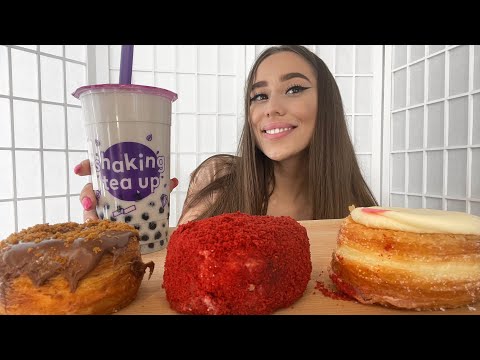 Видео: MUKBANG|Пончики🍩Bubbletea🧋Письмо девушки из директа💌