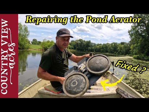 Видео: Ремонтируем систему аэрации пруда. Спустя год после гибели рыбы, есть ли рыба в пруду?
