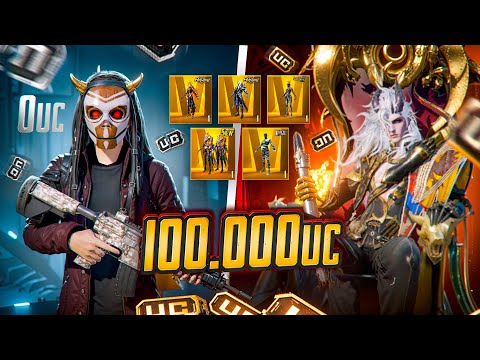 Видео: 🔥МЕГА УДАЧНАЯ ПРОКАЧКА ПОДПИСЧИКА НА 100.000 UC!🤩