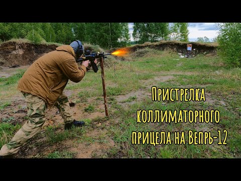 Видео: Пристрелка коллиматорного прицела на Вепрь-12