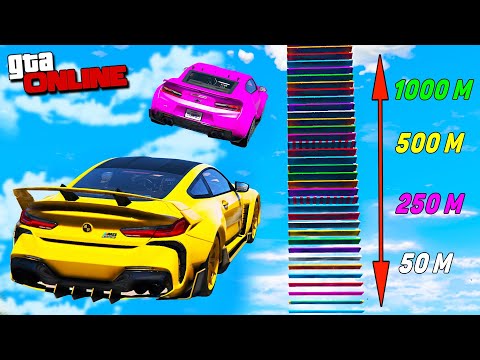 Видео: КАК ВЫСОКО В НЕБО УЛЕТИТ ЧИТ ТАЧКА С ОГРОМНОГО ТРАМПЛИНА В ГТА 5! ПРЫЖКИ В ВЫСОТУ В GTA ONLINE!