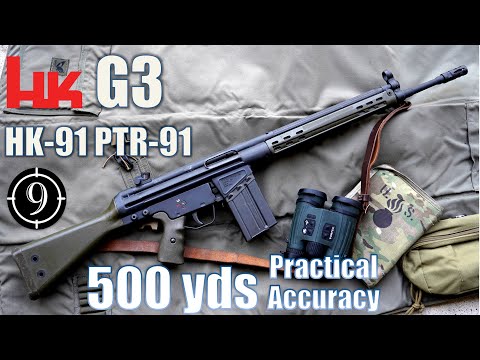 Видео: G3 - HK91 - PTR91 на 500 ярдов: практическая точность