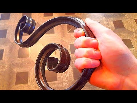 Видео: ХОЛОДНАЯ КОВКА ИЗ ПРОФИЛЬНОЙ ТРУБЫ ///ТАКОЕ РЕДКО ГДЕ УВИДИШЬ//