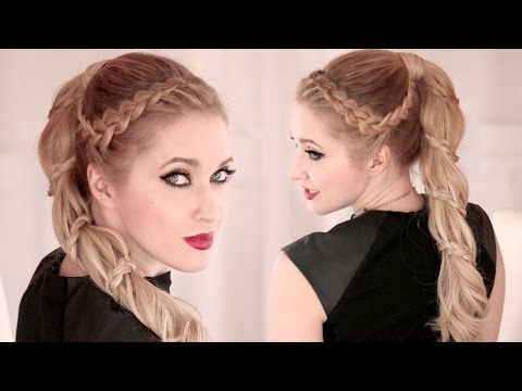 Видео: Высокий хвост с плетением ★ Спиральная коса ★ Причёска на длинные волосы