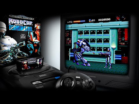 Видео: (ORIGINAL TV GRAPHICS ) -  SEGA - Robocop vs Terminator - ПОЛНОЕ ПРОХОЖДЕНИЕ