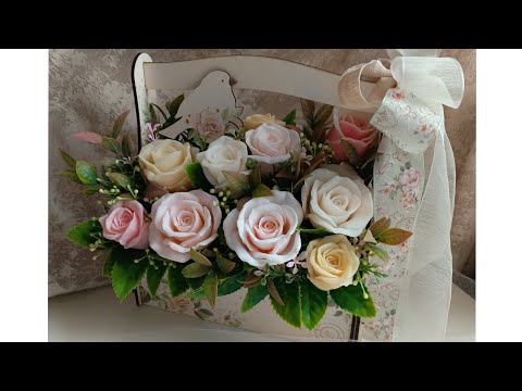 Видео: СОБИРАЮ БУКЕТ ИЗ РОЗ с топером птицей