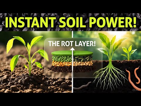 Видео: Этот трюк с «гниющим слоем» РАЗБУЖДАЕТ мёртвую почву за ночь! (Мгновенное оживление почвы)