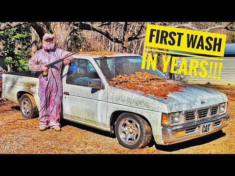 Видео: (Первая мойка) В 1994 году Nissan Minitruck REBUILD, часть 1