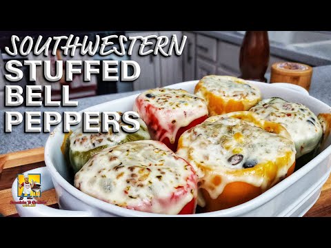 Видео: Фаршированные болгарские перцы в юго-западном стиле