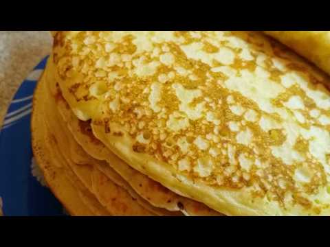 Видео: Как приготовить пышные блины на кефире