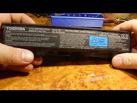 Видео: Разборка Toshiba PA3399u-2brs PABAS76 как разобрать как восстановить АКБ от ноутбука.