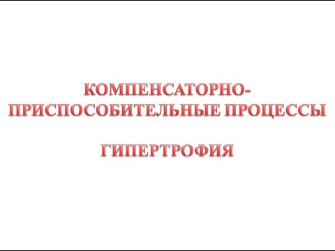 Видео: Компенсаторно-приспособительные процессы - гипертрофия