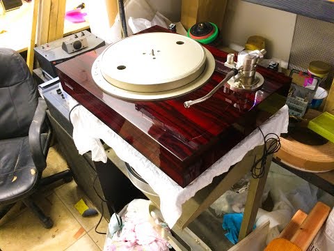 Видео: Поврежденный лак ,и его реставрация , проигрыватель Pioneer/Clear coat restoration turntable Pioneer