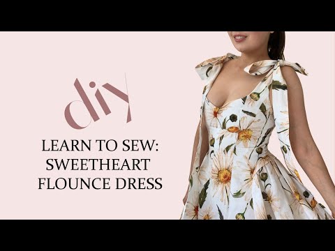 Видео: Платье-миди с оборками: научитесь шить!