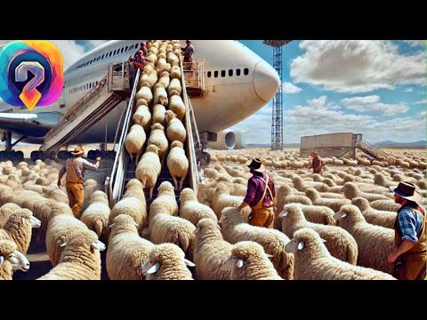 Видео: НЕВЕРОЯТНАЯ технология перевозки миллионов овец — как это работает!